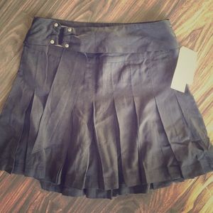 A free people pleat skirt washed black